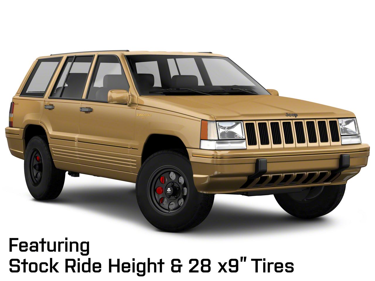 Mammoth Jeep Grand Cherokee 8 Matte Black Wheel; 15x8; -20mm