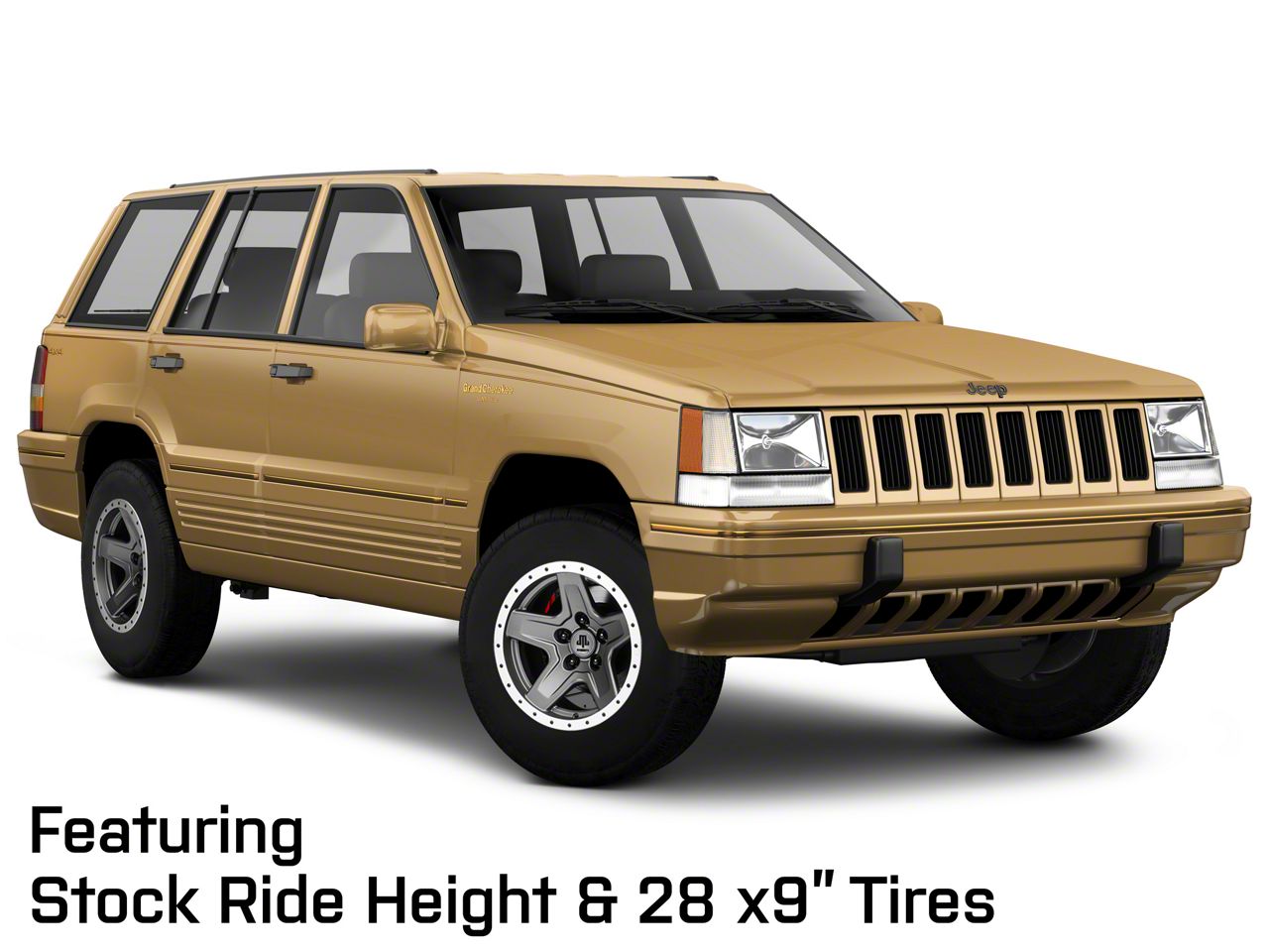 Mammoth Jeep Grand Cherokee Boulder Simulated Beadlock Style