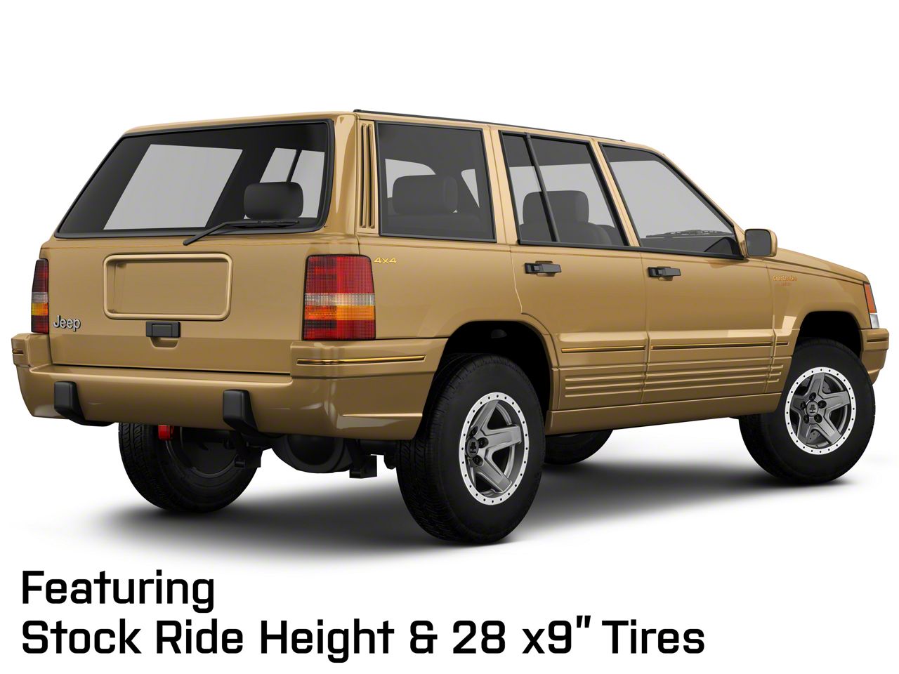 Mammoth Jeep Grand Cherokee Boulder Simulated Beadlock Style