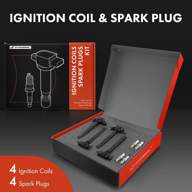 Performance Ignition Coil & Iridium Spark Plug For 2002-2008 Jeep