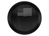 Mopar Spare Tire Cover with American Flag Logo for 32-Inch Tires; Black (18-25 Jeep Wrangler JL)