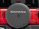 Mopar Spare Tire Cover with Sahara Logo for 32-Inch Tires; Black (18-25 Jeep Wrangler JL)