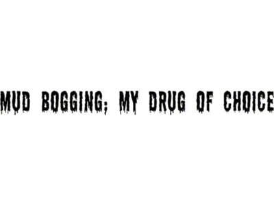 SEC10 Mud Bogging My Drug of Choice Window Decal