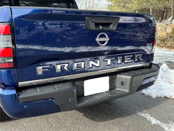 Frontier Tailgate Letter Inserts; Forged Carbon Fiber (22-26