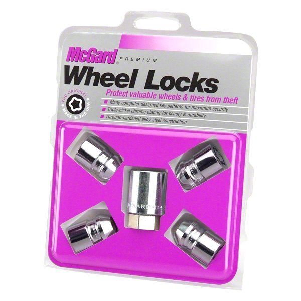 McGard Frontier Chrome Cone Seat Style Wheel Lock Set; M12 x 1.25