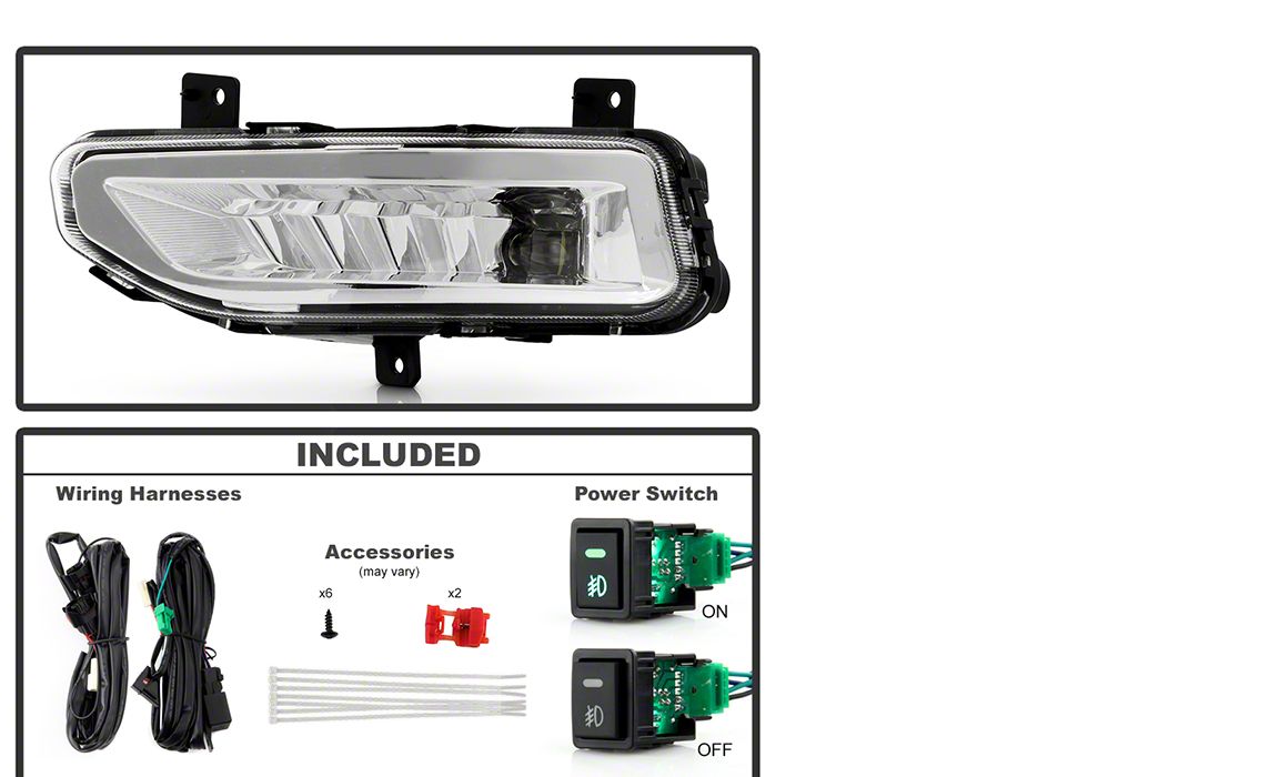 thumbnail image 2 of Pair Clear Fog Lights For Nissan Frontier 05-09 – Halogen, H11, DOT/SAE – CPW 2 of 4