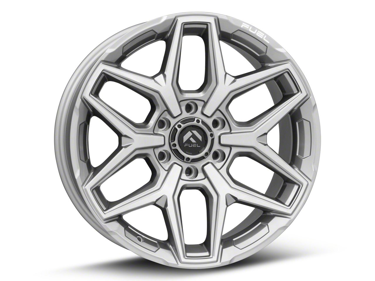 Fuel Wheels Titan Flux Platinum 6-Lug Wheel; 20x9; 20mm