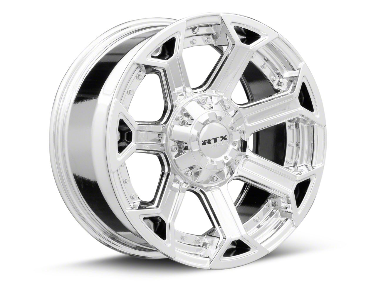 RTX Offroad Wheels Titan Peak Chrome 6-Lug Wheel; 20x9; 0mm Offset