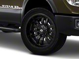 Fuel Wheels Sledge Matte Black with Gloss Black Lip 6-Lug Wheel; 20x12; -45mm Offset (16-24 Titan XD)