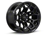 Defiant Wheels DF03 Gloss Black 6-Lug Wheel; 18x9; -12mm Offset (16-24 Titan XD)