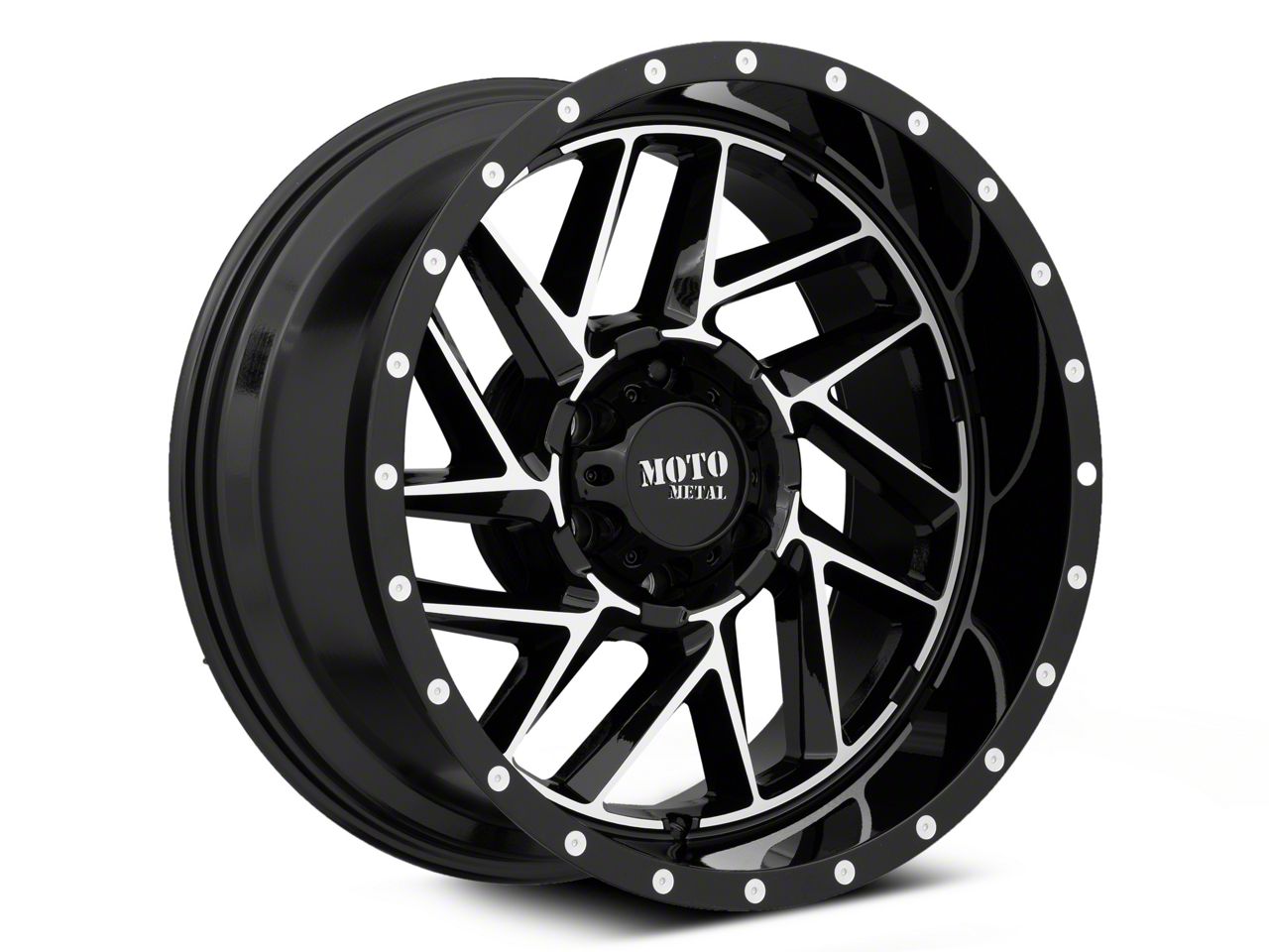 Moto Metal Titan XD MO985 Breakout Gloss Black Machined 6-Lug