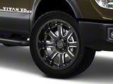 Black Rhino Sierra Gloss Black Milled 6-Lug Wheel; 20x10; -12mm Offset (16-24 Titan XD)