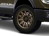 Lock Off-Road Lunatic Matte Bronze with Matte Black Ring 6-Lug Wheel; 20x9; 0mm Offset (16-24 Titan XD)