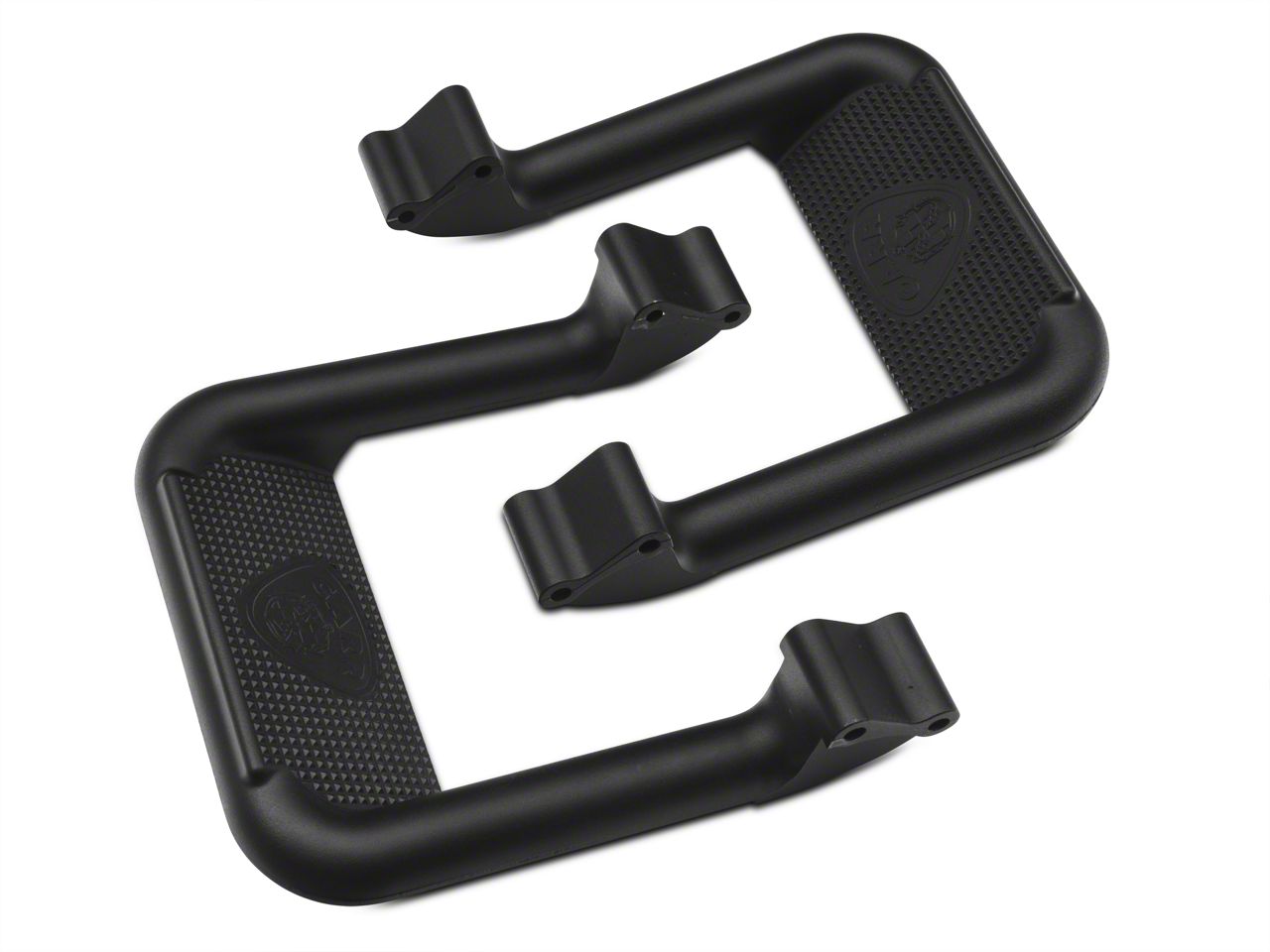 Jeep Grand Cherokee Hoop II Side Steps; Black; Pair (93-98 Jeep