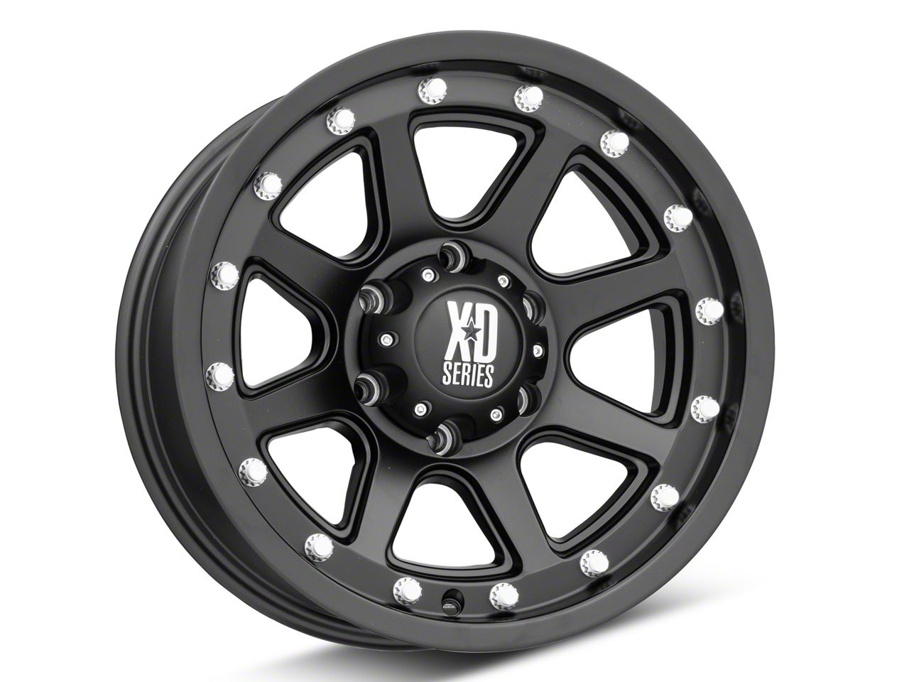 XD Titan XD Addict Matte Black 6-Lug Wheel; 18x9; 18mm Offset