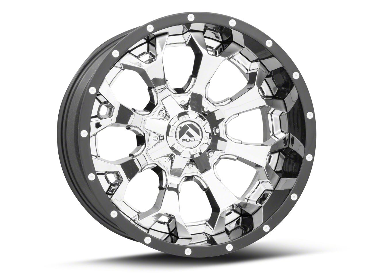 ScarFace20キロ Fuel Wheels Titan Assault Chrome 6-Lug Wheel; 20x12; -43mm Offset