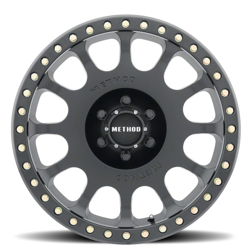 Method Race Wheels Tundra MR105 Beadlock Matte Black 6-Lug Wheel