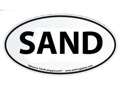 SEC10 SAND Euro-Style Oval Decal