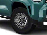 Fuel Wheels Rebel Matte Gunmetal with Black Bead Ring 6-Lug Wheel; 17x9; -12mm Offset (25-26 4Runner)
