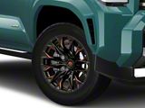 Fuel Wheels Flame Gloss Black Milled with Red Accents 6-Lug Wheel; 20x10; -18mm Offset (25-26 4Runner)
