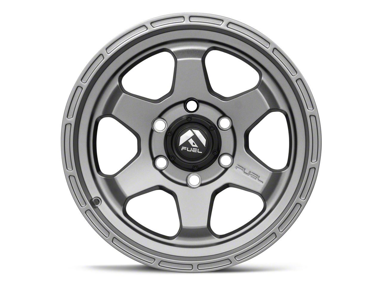 Fuel Wheels Toyota 4-Runner Shok Matte Gunmetal 6-Lug Wheel; 17x9