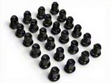 Black Factory Style Lug Nut Kit; 12mm x 1.5; Set of 24 (03-24 4Runner)
