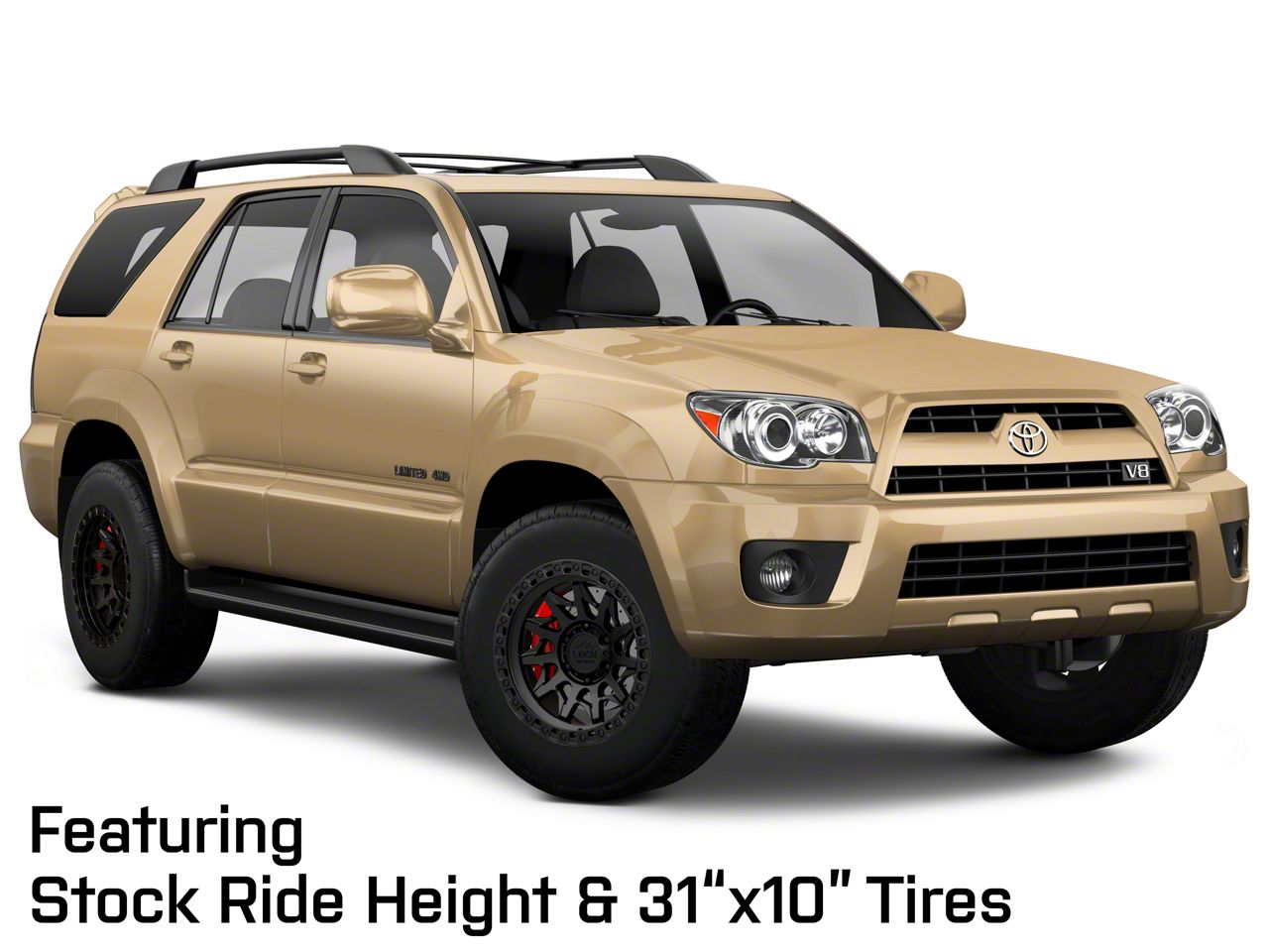 Lock Off-Road Toyota 4-Runner Lunatic Matte Black with Matte Black