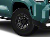 Lock Off-Road Lunatic Matte Black with Matte Black Ring 6-Lug Wheel; 17x9; -12mm Offset (25-26 4Runner)