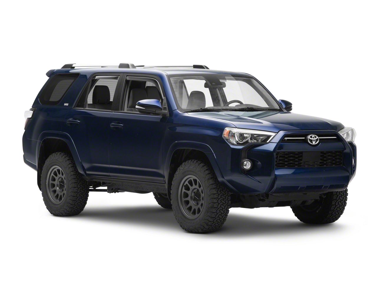 Gearzaar Acrylic Window Visors For 2010-2018 Toyota 4Runner – In-Channel Rain Deflectors, Black
