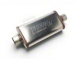 Flowmaster FlowFX Center/Center Muffler; 3-Inch Inlet/3-Inch Outlet (Universal; Some Adaptation May Be Required)