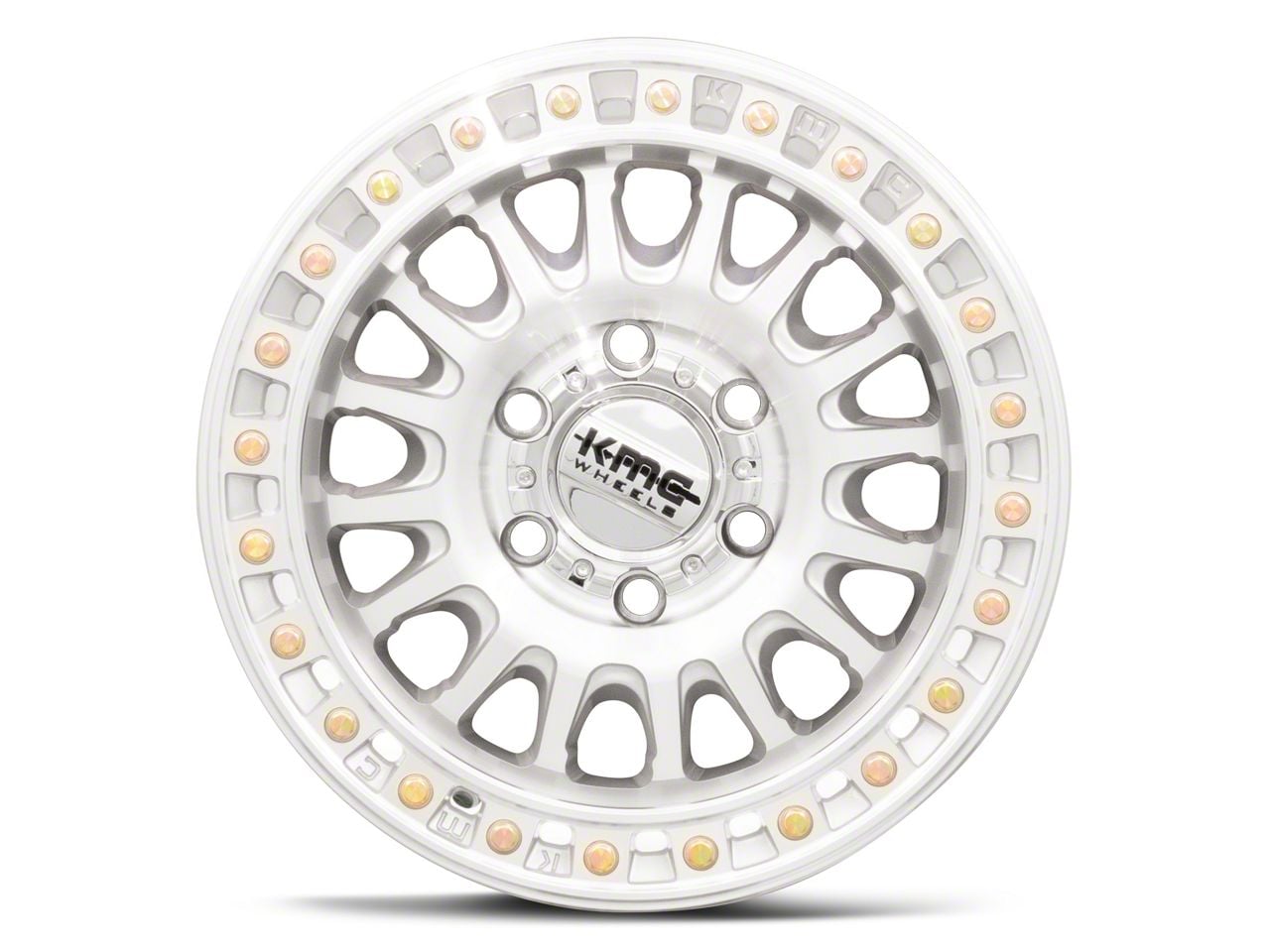 KMC Toyota 4-Runner IMS Gloss Silver with Machined Face 6-Lug