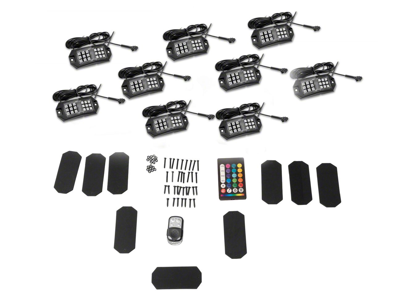 Raxiom Toyota 4-Runner LED Rock Lights; Set of 8 J251247