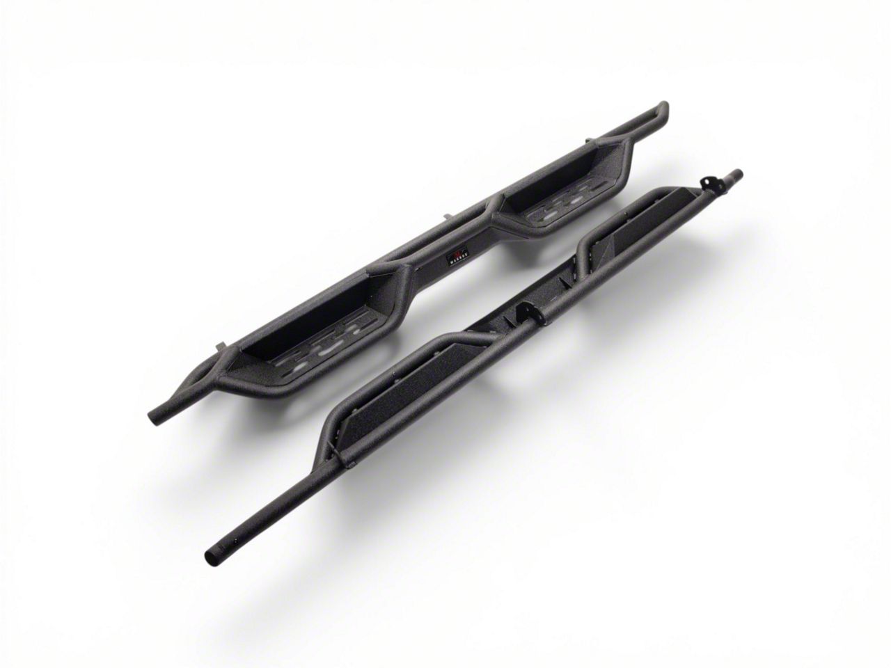 Toyota 4-Runner Drop Style Door to Door Nerf Side Step Bars; Black