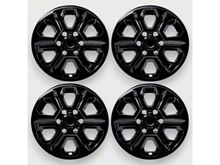 WheelX Glossy Black Hub Caps – Fits 2014-2024 Toyota 4Runner SR5 17" Wheels (4-Pack)