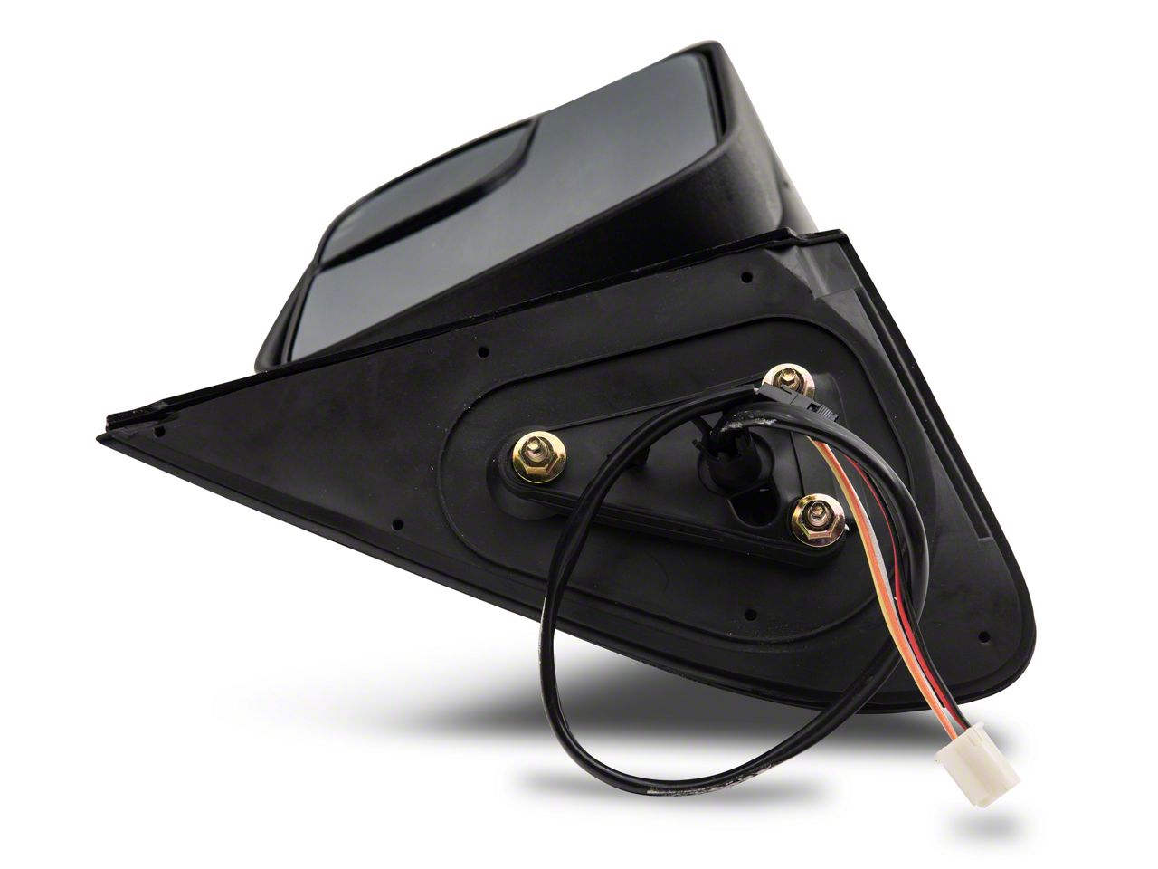 Towing Mirrors For Toyota Tacoma - Power Heated Textured Black Flip-Up Pair