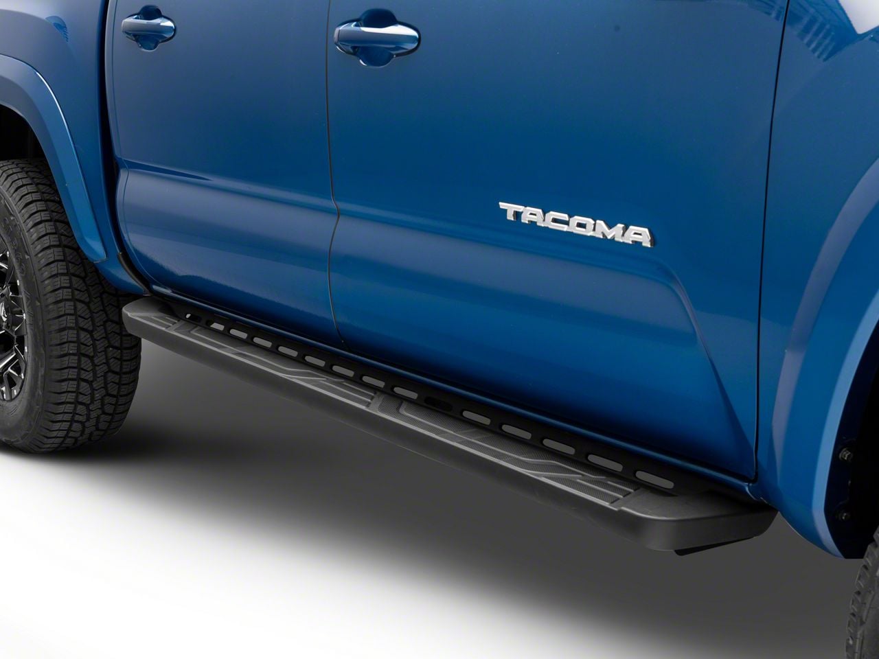 IBoard Stainless Steel Side Steps – Fits 2001-2004 Toyota Tacoma Double Cab, 5” Wide, Matte Black