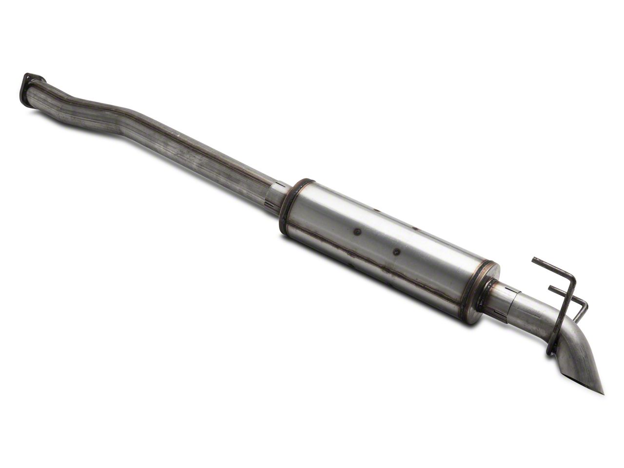 RedRock Tacoma Stainless Steel Single Exhaust System; Turn Down