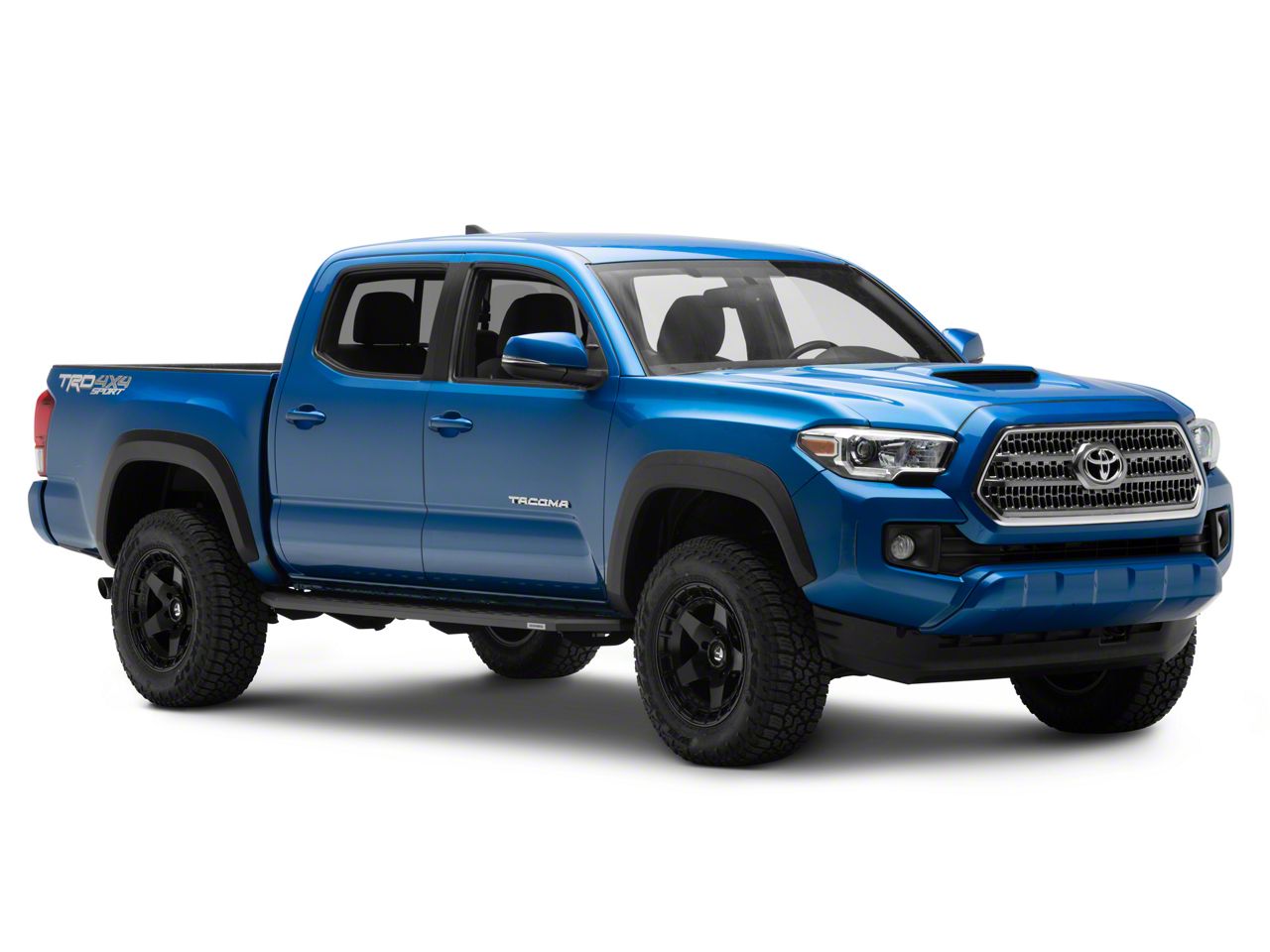 Go Rhino RB20 Running Boards For 05-23 Toyota Tacoma Double Cab - Raptor Style Steel Boards With Mounting Kit