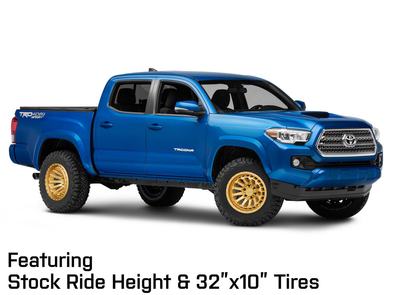 Black Rhino Tacoma Raid Gold 6-Lug Wheel; 17x8.5; 0mm Offset