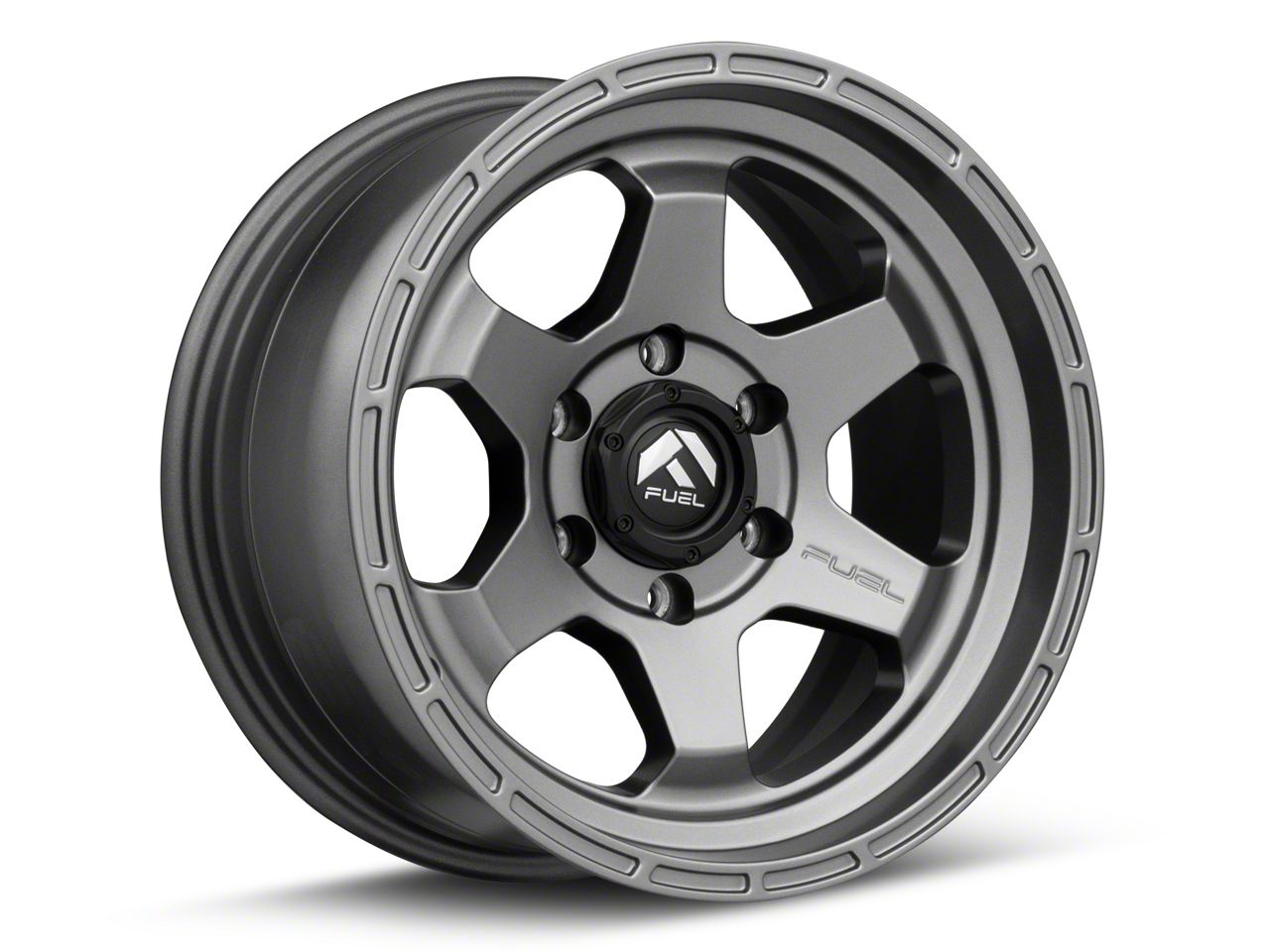 Fuel Wheels Tacoma Shok Matte Gunmetal 6-Lug Wheel; 17x9; -12mm