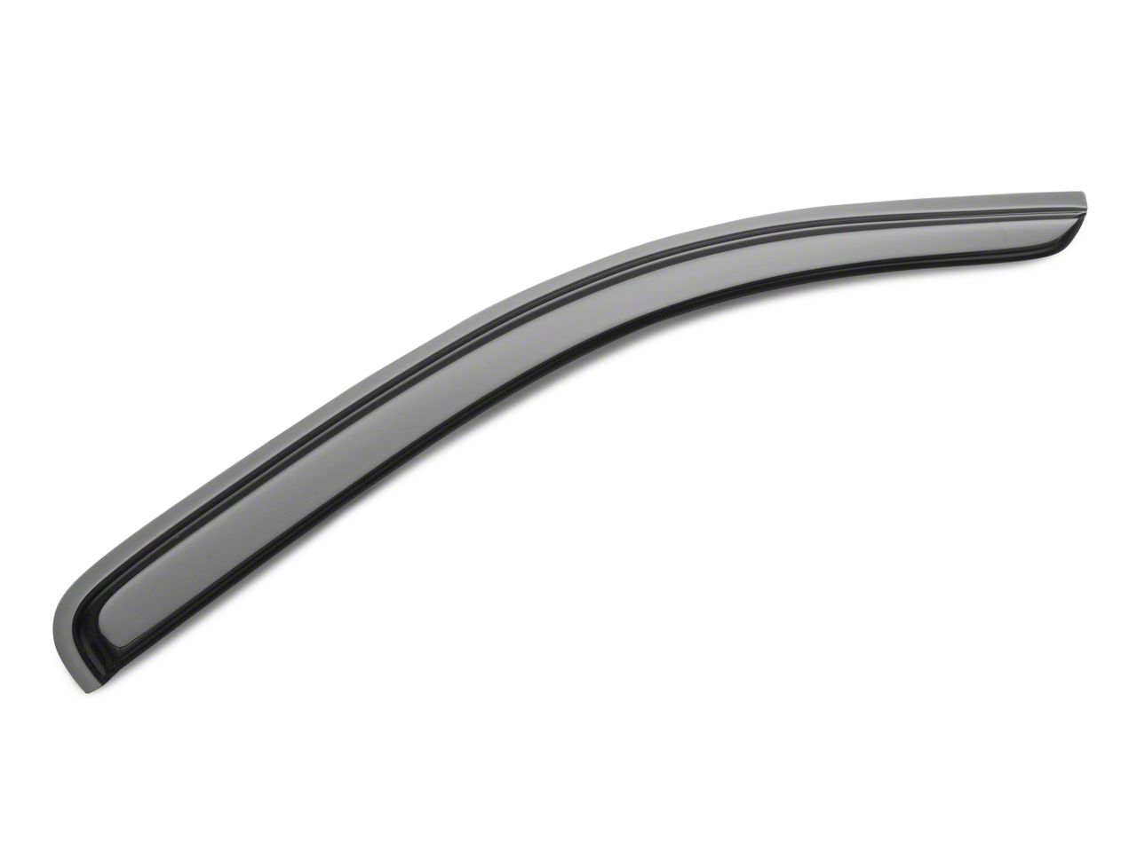 thumbnail image 2 of Toyota Tacoma Double Cab Rain Guards – 2016-2023, Shatterproof Polycarbonate, In-Channel, Smoke 2 of 6