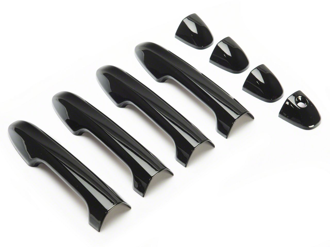 Glossy Black For 2005-2015 Toyota Tacoma 4D Side Smart Door - Foto 3