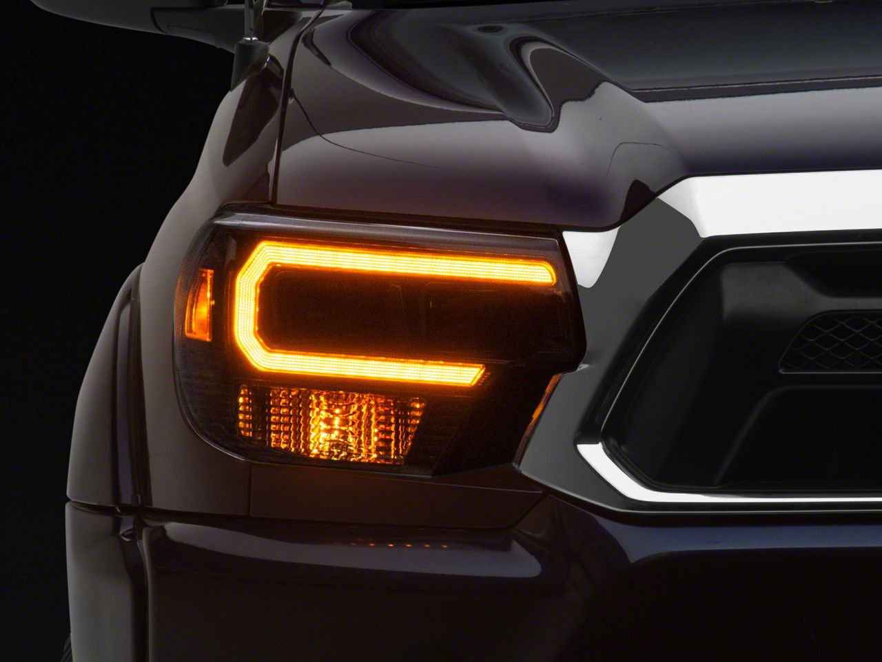 Morimoto Tacoma XB Hybrid LED Headlights with Amber DRL