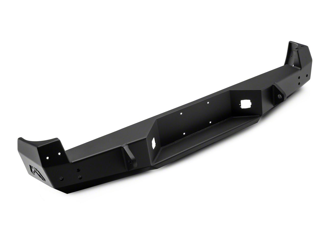 Fab Fours Heavy Duty Steel Rear Bumper With Steps – Fits Specific Truck/SUV Models, 3/4” D-Rings, Retains Hitch & Wiring 8 thumbnail image