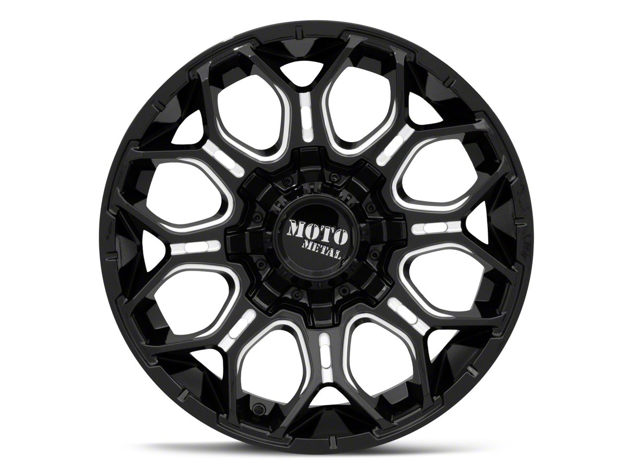 Moto Metal Tacoma MO808 Sniper Gloss Black Milled 6-Lug Wheel