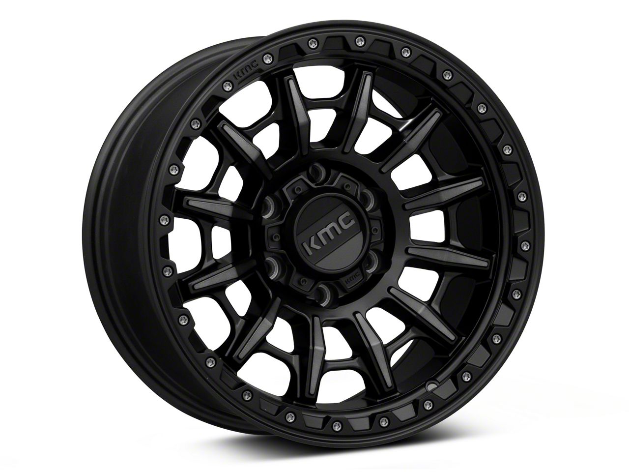 KMC Tacoma Carnage Satin Black with Gray Tint 6-Lug Wheel; 17x9