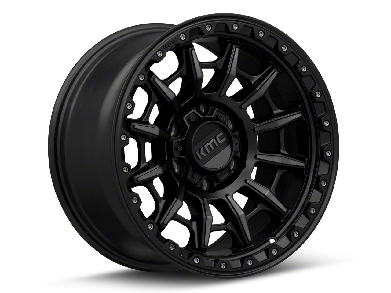 KMC Tacoma Carnage Satin Black with Gray Tint 6-Lug Wheel; 17x9