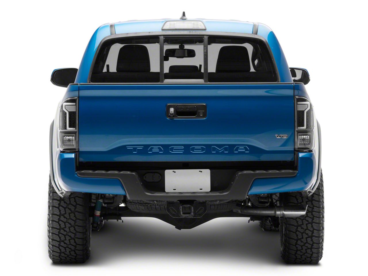 WolfX LED Taillights For 2016-2022 Toyota Tacoma - Clear Lens, Black Housing, Pair