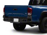 Octane Series Rear Bumper; Pre-Drilled for Backup Sensors; Black Textured (16-23 Tacoma)