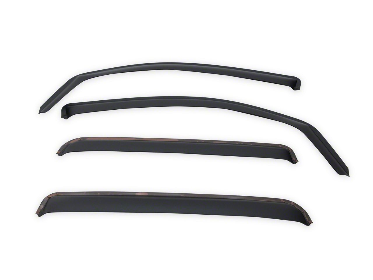 EGR Tacoma In-Channel Window Visors; Front and Rear; Matte